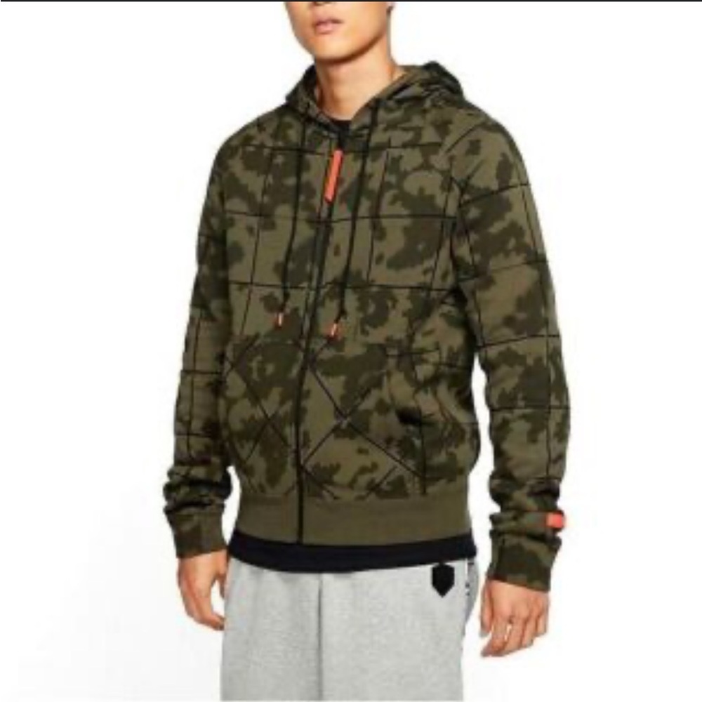 Nike Lebron James Green Camo Hoodie